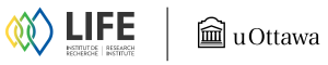 Logos for the Life Research Institute and the University of Ottawa